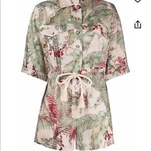 Zimmermann Cassia Linen Romper- Size 0 worn once